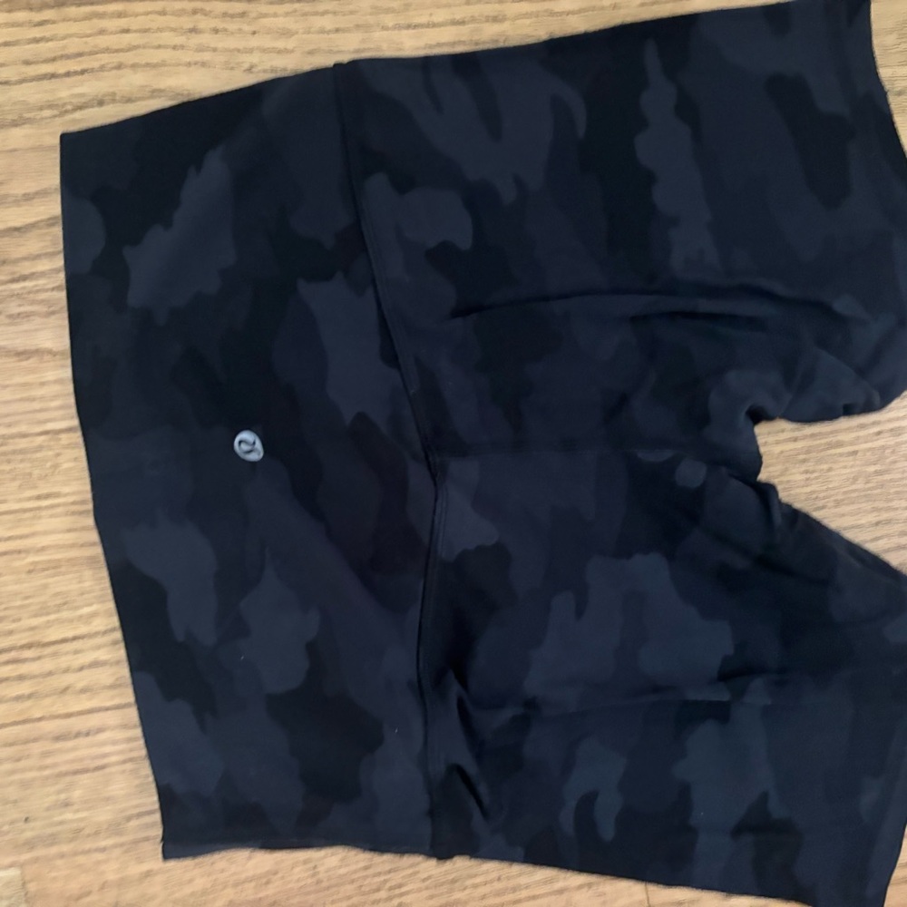 Black Camouflage Athletic Shorts